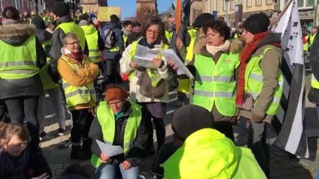 Rassemblement Des Gilets Jaunes à Morlaix Brestmavillecom