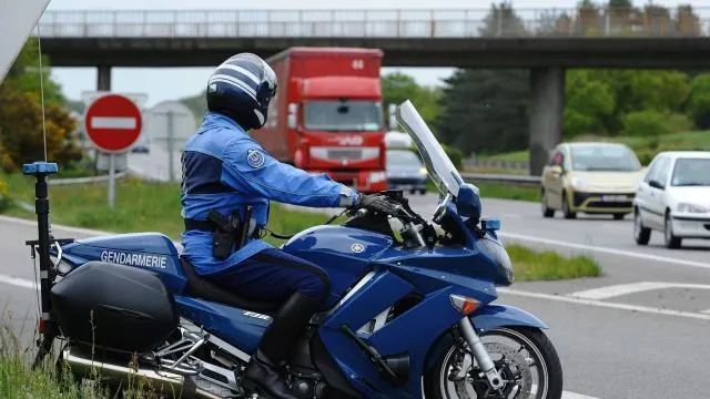 photo des gendarmes motorisés ont procédé à des contrôles de vitesse sur la rn164. &copy; archives ouest-france