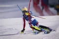 photo  clément noël lors du combiné par équipes des jo 2026 de milan-cortina, le 9 février à bormio. 